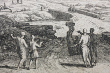 Load image into Gallery viewer, Adrien Manglard. Landscape with two palm trees. Etching. 1754.