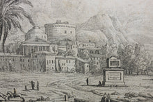 Load image into Gallery viewer, Adrien Manglard. Landscape with two palm trees. Etching. 1754.