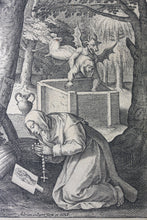 Load image into Gallery viewer, Maarten de Vos, after. Euphraxia Romana. Engraving by Adriaen Collaert. C. 1580.