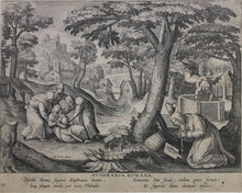 Load image into Gallery viewer, Maarten de Vos, after. Euphraxia Romana. Engraving by Adriaen Collaert. C. 1580.