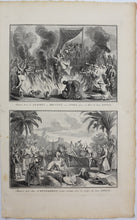 Load image into Gallery viewer, Bernard Picart. Manner in which women burn themselves in India after the death of their husbands. Engraving. 1728.