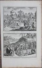 Load image into Gallery viewer, Bernard Picart. Funeral honors given to notable Peruvians. Engraving. 1722.