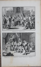 Load image into Gallery viewer, Bernard Picart. Marriage and regards of infants in Mexico. Engraving. 1723.
