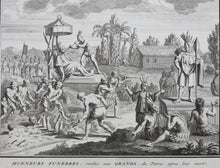 Load image into Gallery viewer, Bernard Picart. Funeral honors given to notable Peruvians. Engraving. 1722.