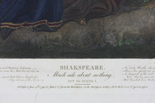 Load image into Gallery viewer, Matthew William Peters, after. Shakespeare. Much Ado About Nothing. Act III. Sc. I. Engraved by Peter Simon. Hand-colored. 1792