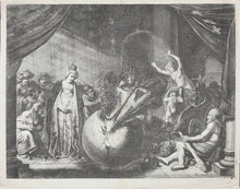 Load image into Gallery viewer, Nicolaes Moyaert, after. Allegory on the Discord in France. Etching by Pieter Nolpe. 1638.