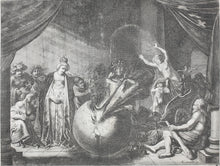 Load image into Gallery viewer, Nicolaes Moyaert, after. Allegory on the Discord in France. Etching by Pieter Nolpe. 1638.