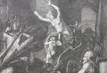 Load image into Gallery viewer, Nicolaes Moyaert, after. Allegory on the Discord in France. Etching by Pieter Nolpe. 1638.