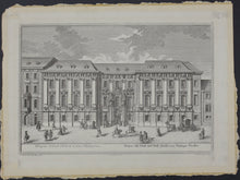 Load image into Gallery viewer, Salomon Kleiner, after. View of the Civil Court in Wiplingerian street. Engraving by Johann August Corvinus. 1725.