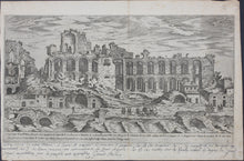 Load image into Gallery viewer, Étienne Dupérac. Palatine from the Circus Maximus. Engraving. After 1575.