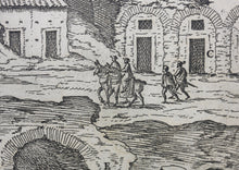 Load image into Gallery viewer, Étienne Dupérac. Palatine from the Circus Maximus. Engraving. After 1575.