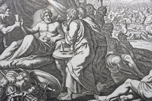 Load image into Gallery viewer, Matthaeus Merian. Death of Julian the Apostate. Engraving. 1657.