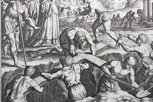 Load image into Gallery viewer, Matthaeus Merian. Helena finding the True Cross. Engraving. 1657.