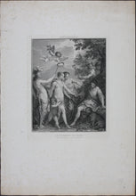 Load image into Gallery viewer, Johann Rottenhammer, after. The Judgement of Paris. Engraving by Pierre Viel. Late XVIII C.