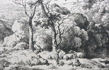 Load image into Gallery viewer, Ferdinand Kobell. Landscape with sheep. Etching. 1793-1825 (c.) (c.)