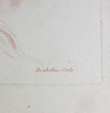 Load image into Gallery viewer, Pierre Thomas Le Clerc, after. Two female heads No. 2. Etching by Roubillac. Late XVII C.