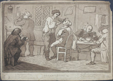 Load image into Gallery viewer, William Hogarth. Breakfasting &c. Aquatint and etching by Richard Livesay. 1781.