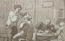 Load image into Gallery viewer, William Hogarth. Breakfasting &c. Aquatint and etching by Richard Livesay. 1781.