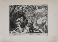 Load image into Gallery viewer, Maarten de Vos, after. 27. Onofrius, religious hermit. Etching by Sadeler. Late XVI C.