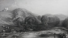 Load image into Gallery viewer, Joseph Mallord William Turner, after. Junction of the Greta and the Tees. Engraved by John Pye. 1834.