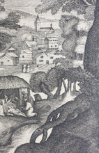 Load image into Gallery viewer, Maarten de Vos, after. Mary the Nephew of Abraham the Hermit. Engraving after Jan Sadeler I. 1580 -1700.