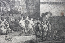Load image into Gallery viewer, David Teniers II, after. Village Wedding. Engraving by Jacques Philippe Le Bas. c. 1750.
