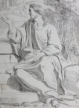 Load image into Gallery viewer, Josse de Pape. Christ and the Samaritan Woman. Etching. 1633 - 1646.