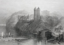 Load image into Gallery viewer, Joseph Mallord William Turner, after. Tancarville. Engraved by James Tibbits Willmore. 1834.