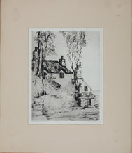 Load image into Gallery viewer, Elizabeth Boardman Warren. Shelley’s Cottage at Lynmouth. Etching. Ca. 1920s.