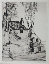 Load image into Gallery viewer, Elizabeth Boardman Warren. Shelley’s Cottage at Lynmouth. Etching. Ca. 1920s.