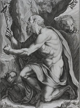 Load image into Gallery viewer, Agostino Carracci, after. Sanctus Hieronymus. Etching by Tommaso Piroli. 1750 -1824.