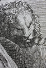 Load image into Gallery viewer, Agostino Carracci, after. Sanctus Hieronymus. Etching by Tommaso Piroli. 1750 -1824.