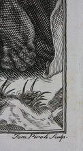 Load image into Gallery viewer, Agostino Carracci, after. Sanctus Hieronymus. Etching by Tommaso Piroli. 1750 -1824.
