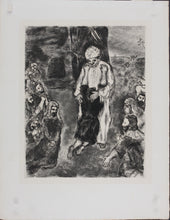 Load image into Gallery viewer, Marc Chagall. Joseph recognized by his brothers. Etching. 1956.