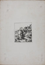 Load image into Gallery viewer, David Deuchar. Three men and a child standing. Etching. C. 1782-1803.