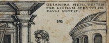 Load image into Gallery viewer, Sebald Beham. Lichas presenting Hercules with the poisoned tunic. Engraving. 1542-1548.