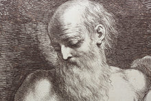 Load image into Gallery viewer, Guercino, after. Saint Gerome. Engraving by Francesco Bartolozzi. 1760 - 1770.