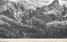 Load image into Gallery viewer, Samuel Prout, after. An Indiaman Ashore. Engraving by James Duffield Harding. 1823.