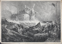 Load image into Gallery viewer, Samuel Prout, after. An Indiaman Ashore. Engraving by James Duffield Harding. 1823.