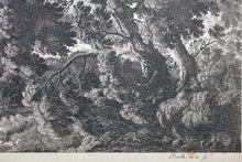 Load image into Gallery viewer, Gabriel Perelle. Landscape with stream. Etching. 1620-1695.