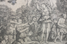 Load image into Gallery viewer, Domenichino, after. Diana and her Nymphs. Etching by Giovanni Francesco Venturini. XVII - XVIII C.