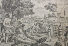 Load image into Gallery viewer, Domenichino, after. Diana and her Nymphs. Etching by Giovanni Francesco Venturini. XVII - XVIII C.