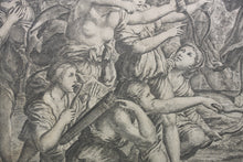 Load image into Gallery viewer, Domenichino, after. Diana and her Nymphs. Etching by Giovanni Francesco Venturini. XVII - XVIII C.