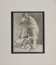 Load image into Gallery viewer, Edme Bouchardon, after. Wood Cutter. Etching by Anne Claude de Caylus. 1737.