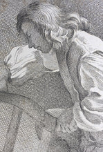 Load image into Gallery viewer, Edme Bouchardon, after. Wood Cutter. Etching by Anne Claude de Caylus. 1737.