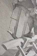 Load image into Gallery viewer, Edme Bouchardon, after. Wood Cutter. Etching by Anne Claude de Caylus. 1737.
