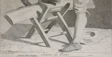 Load image into Gallery viewer, Edme Bouchardon, after. Wood Cutter. Etching by Anne Claude de Caylus. 1737.