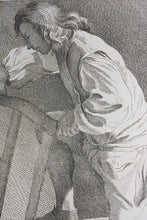 Load image into Gallery viewer, Edme Bouchardon, after. Wood Cutter. Etching by Anne Claude de Caylus. 1737.