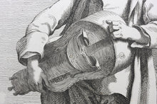 Load image into Gallery viewer, Edme Bouchardon, after. The Hurdy-gurdy Player. Etching by Anne Claude de Caylus. 1742.