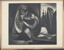 Load image into Gallery viewer, Clayton V. Fowler. King Melchizedek and Abraham. intaglio print. 1948.